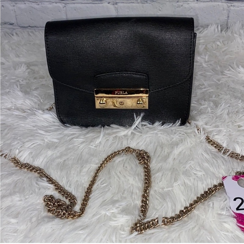 FURLA Metropolis Mini Crossbody Black